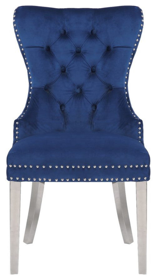 Wingback Chair (set of 4) , Blue