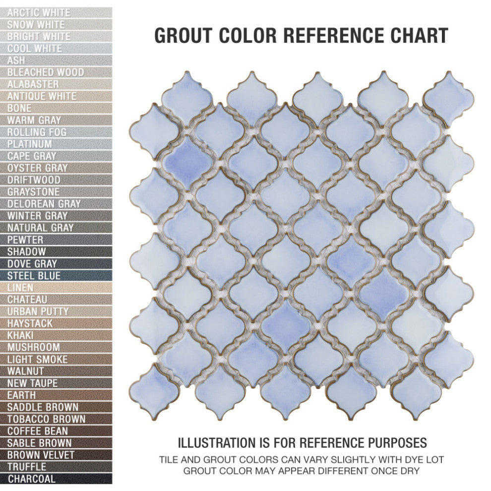 Hudson Tangier Mosaic Floor and Wall Tile, Frost Blue