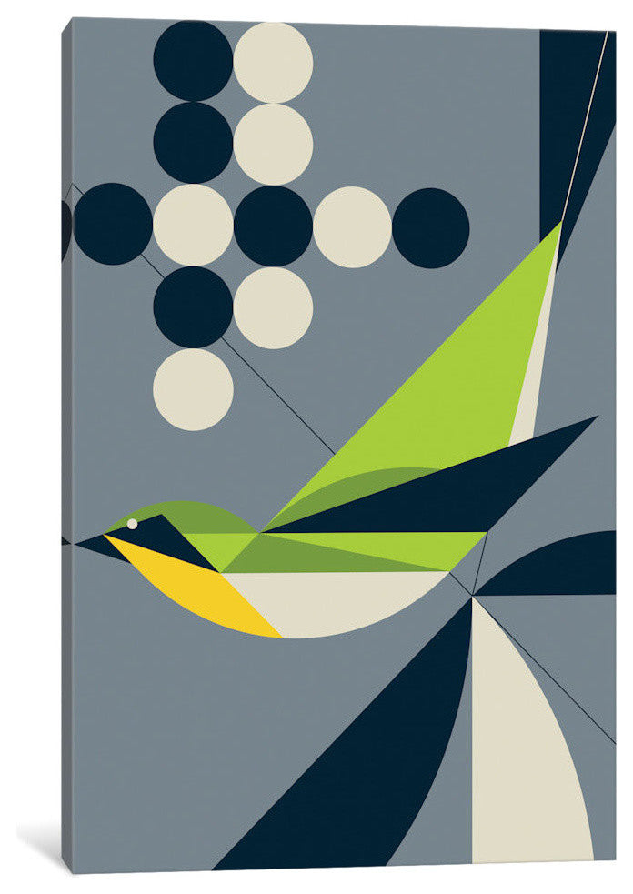 "Warbler" Print by Greg Mably, 18"x12"x1.5"