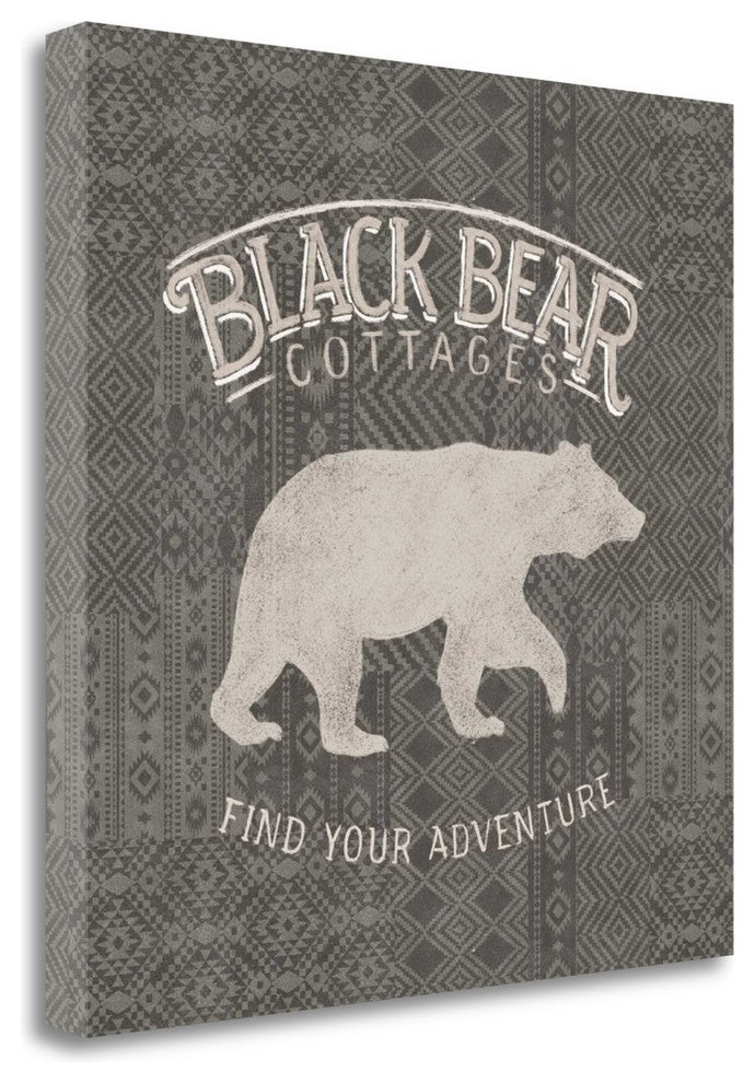 "Soft Lodge I Dark" By Janelle Penner, Giclee Print on Gallery Wrap Canvas