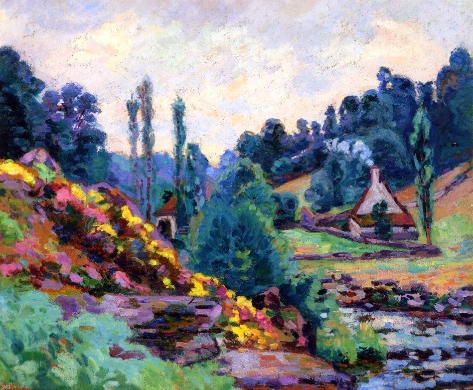 Armand Guillaumin Le Moulin de Jonon Creuse - 20" x 25" Premium Canvas Print