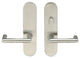 Stuttgart Lever, Tubular Passage With Privacy Bolt, LH, Satin Stainless Steel
