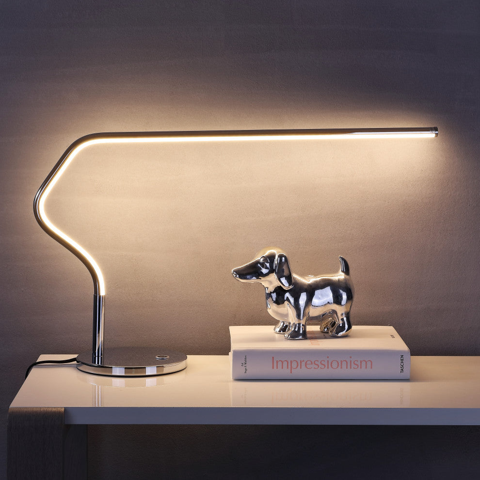 Julian 15" LED Integrated Task Lamp, Chrome
