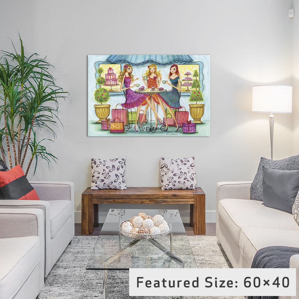 iCanvas Shop Pastry Gallery Wrapped Canvas Art Print by Bella Pilar