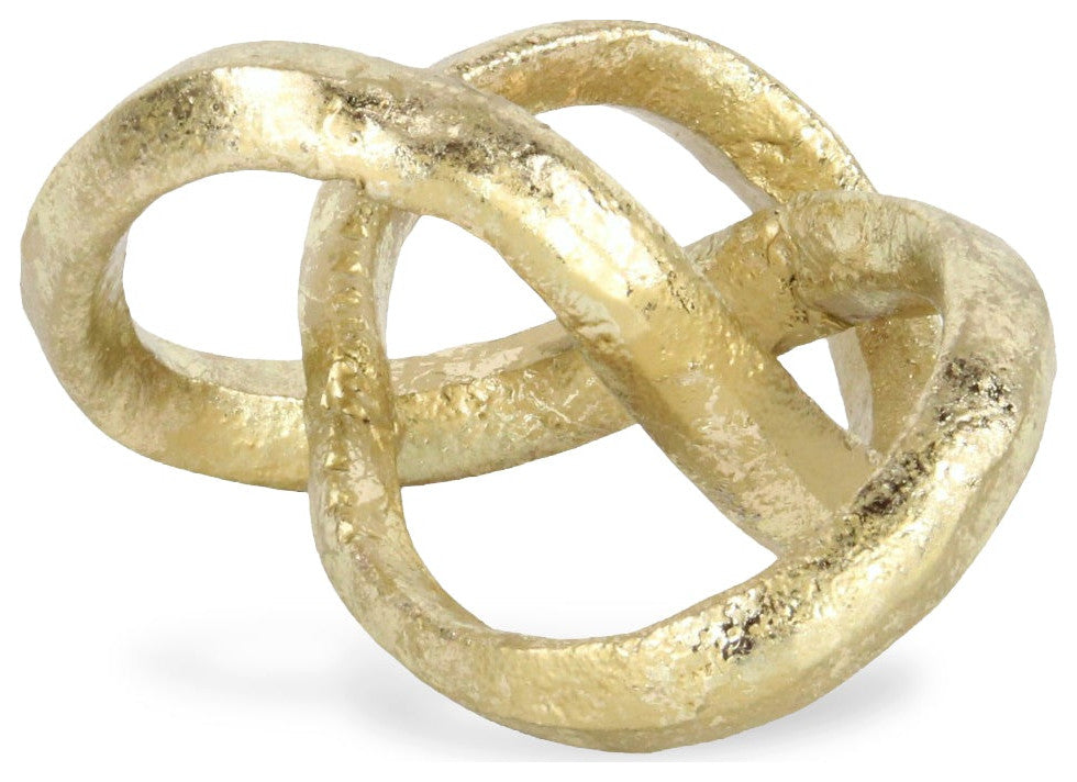 Kompo Modern Gold Abstract Infinite Knot Decor