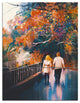 "Couple Walking Holding Hands" Metal Wall Art, 3 Panels, 28"x36"