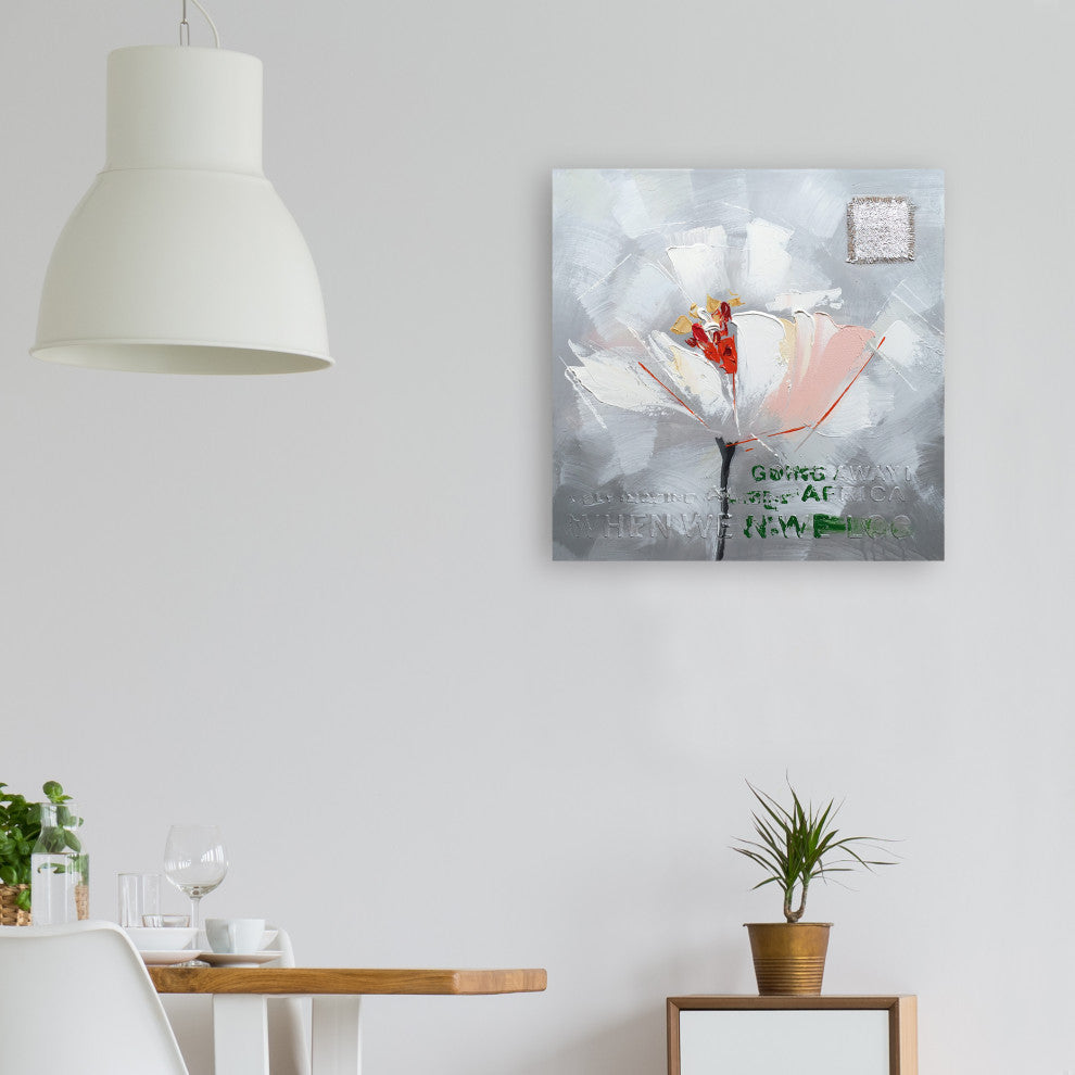 Hand Painted Flower in Memory Wall Decor Artwork II