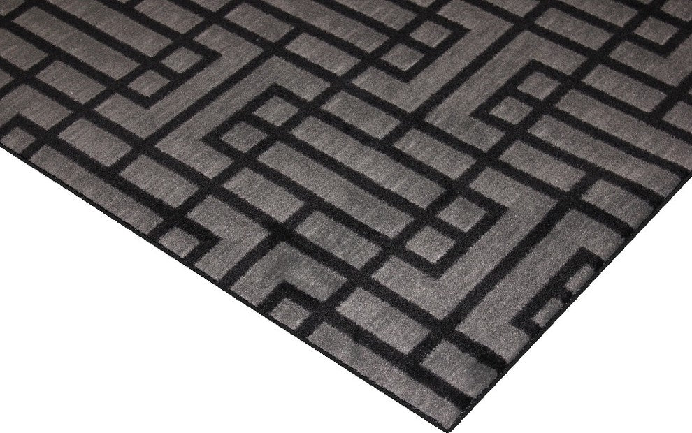 12' Round Custom Carpet Area Rug 40 oz Nylon, Linkage, Blackstone