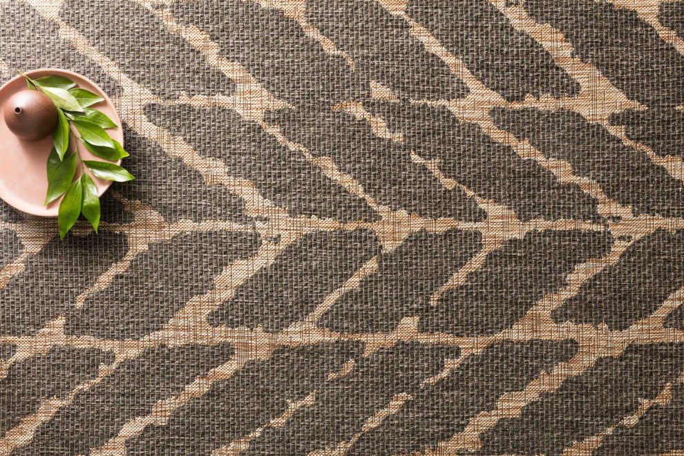 Charcoal Mocha Indoor Outdoor Isle Area Rug by Loloi, 9'2"x12'1"