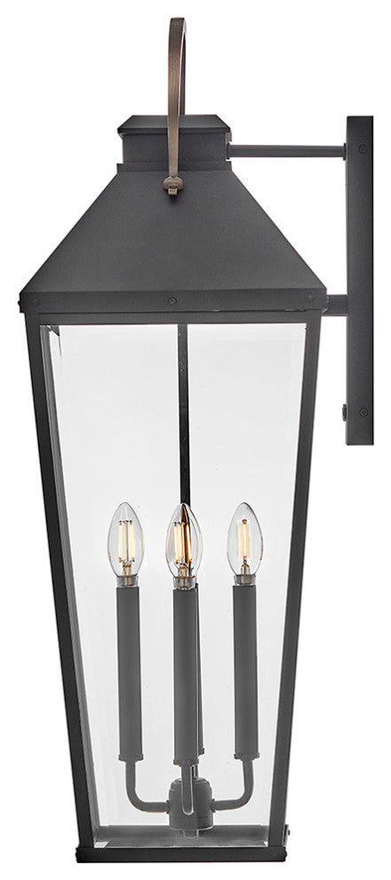 Hinkley Dawson Large Wall Mount Lantern, Black