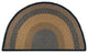 Brown/Black/Charcoal Large Rug Slice, 24"x39"