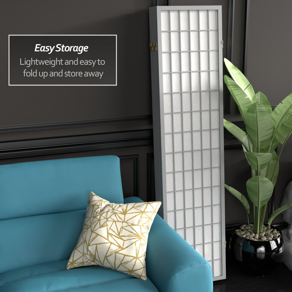 6' Tall Window Pane, Special Edition, Gray, 6 Panels