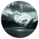 Stormy Iceland In The Summer, Seashore Art Disc Metal Wall Art, 23"