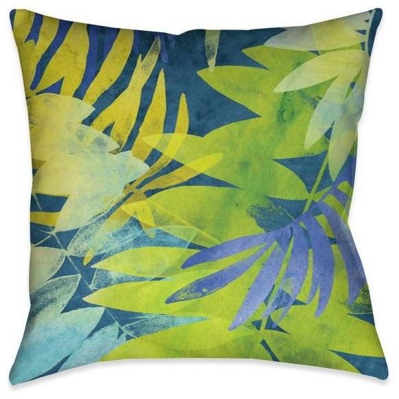 Brilliant Botanicals II Outdoor Decorative Pillow, 20"x20"