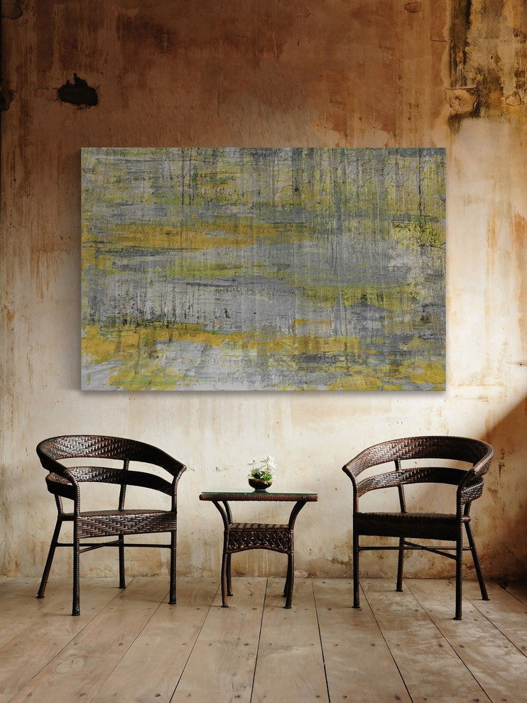 "Golden Retreat" Painting Print on Wrapped Canvas, 30"x20"