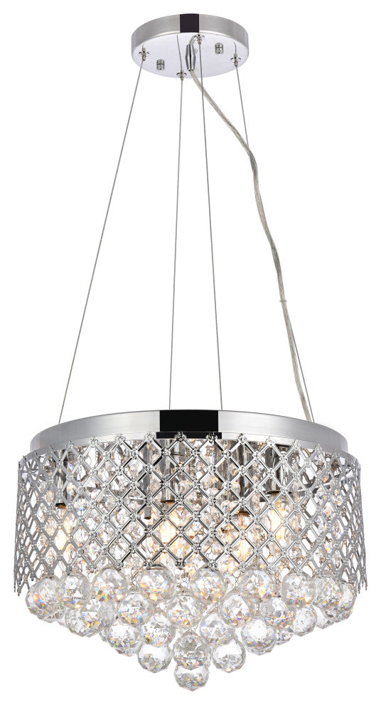 Toby 6-Light Pendant, Chrome