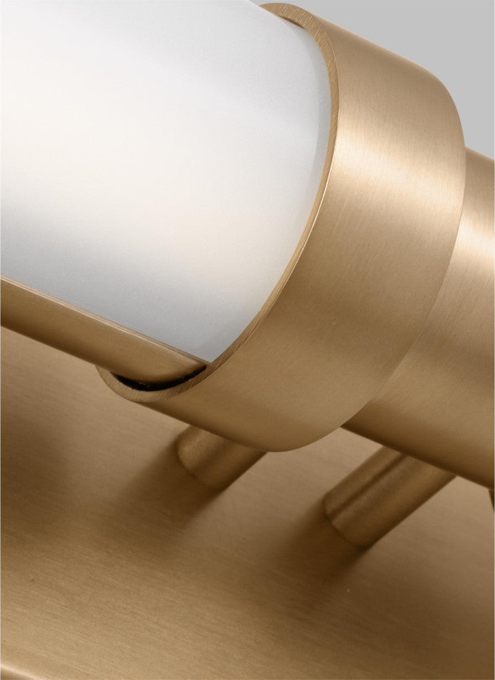 Kiel Large LED Wall / Bath, Satin Brass