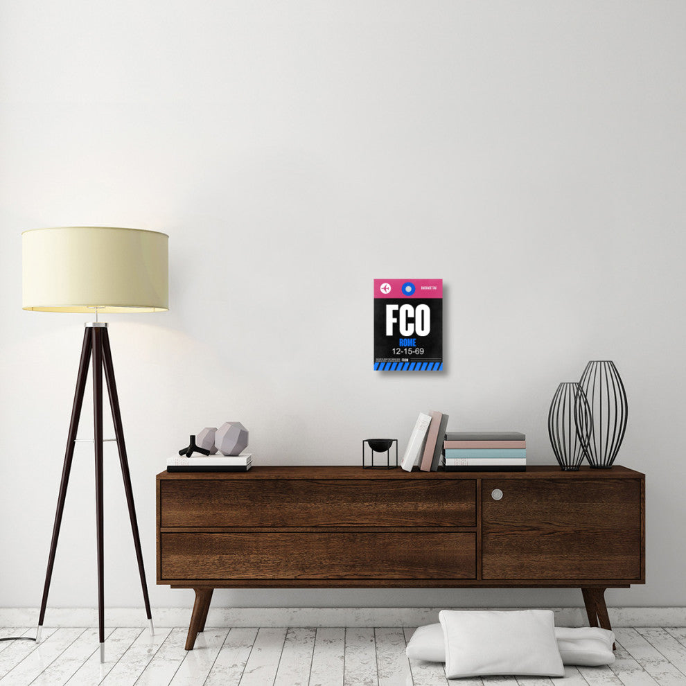 "FCO Rome Luggage Tag 2" Fine Art Print