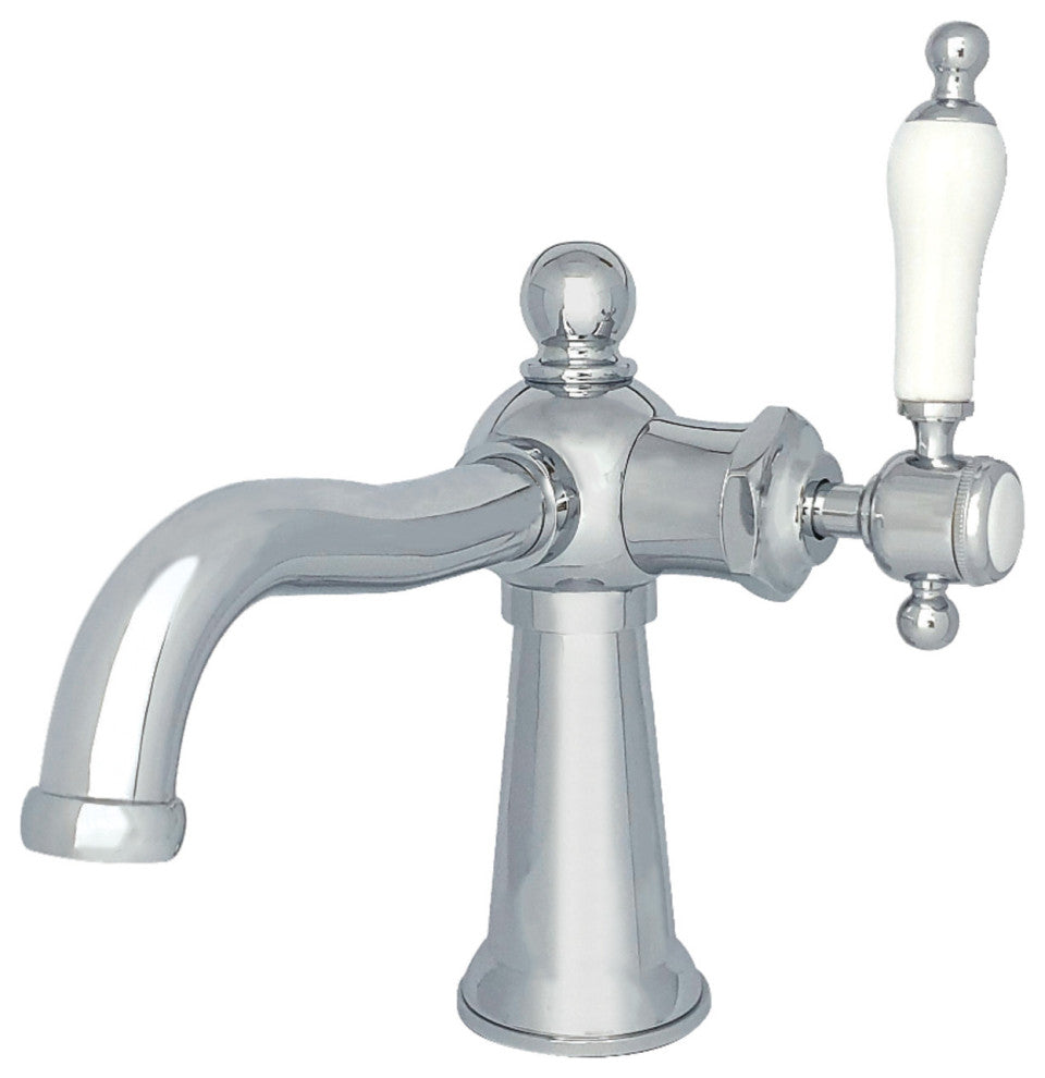 KS154KLCP Single-Handle Bathroom Faucet With Push Pop-Up, Chrome