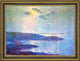 Frederick Childe Hassam Moonlight Scene Framed Premium Canvas Print, 16"x24"