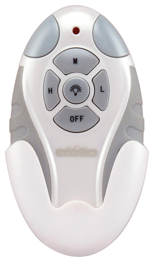 Remote Control With Receiver Non-Reversing, Fan Speed and Light, White