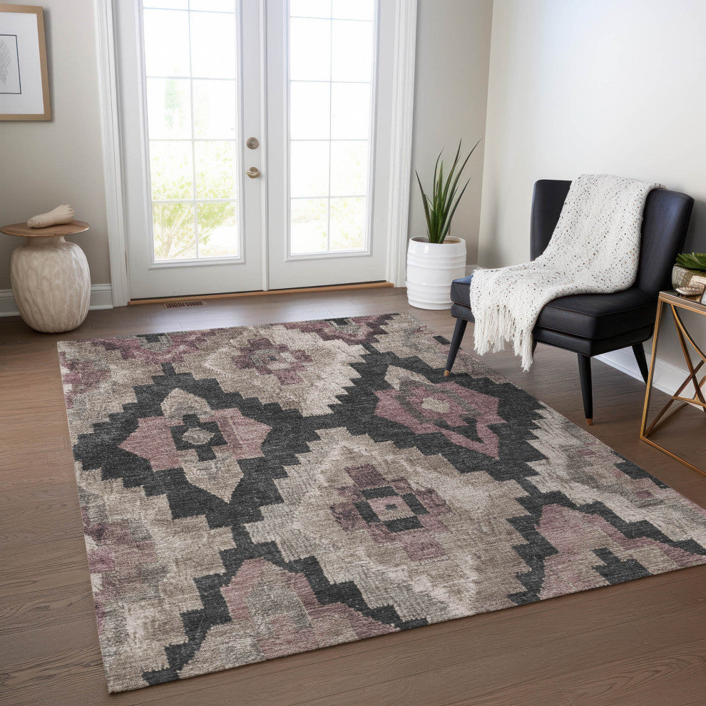 Machine Washable Indoor/Outdoor Chantille ACN1894 Taupe 2'6" x 3'10" Rug