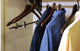Wooden Curved Top/Coat Hanger, Walnut/Chrome Finish, Box of 25