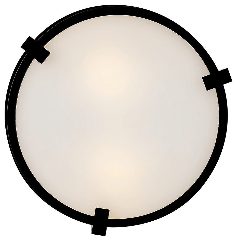 Hinkley Lowell Small Flush Mount, Black