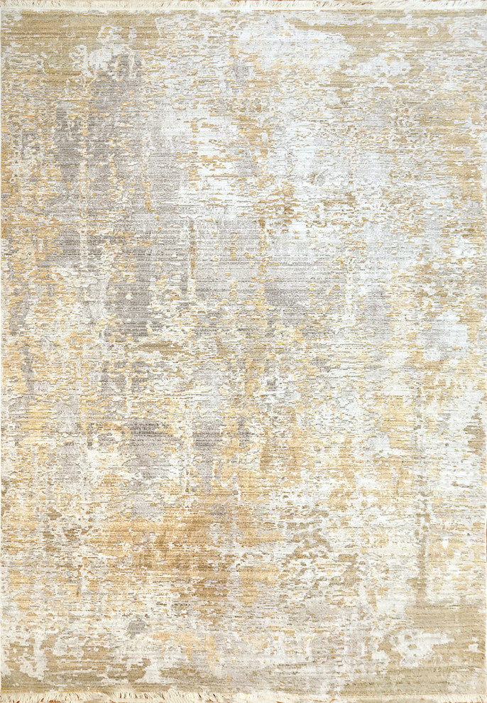 Mood Modern Area Rug, Yellow, 9X12'7"