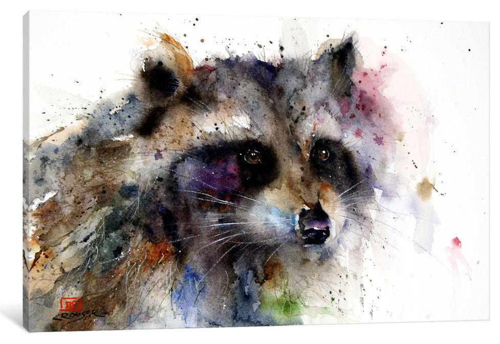 "Raccoon" by Dean Crouser, 18x12x1.5