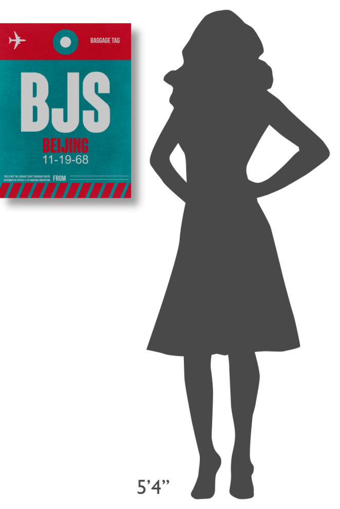 "BJS Beijing Luggage Tag 1" Fine Art Print