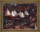 Amadeu De Sousa Cardoso Barcos - 21" x 28" Framed Premium Canvas Print