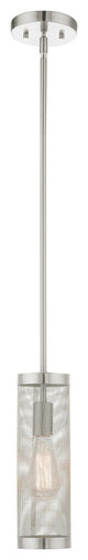 Livex Lighting Industro 1 Light Brushed Nickel Mini Pendant