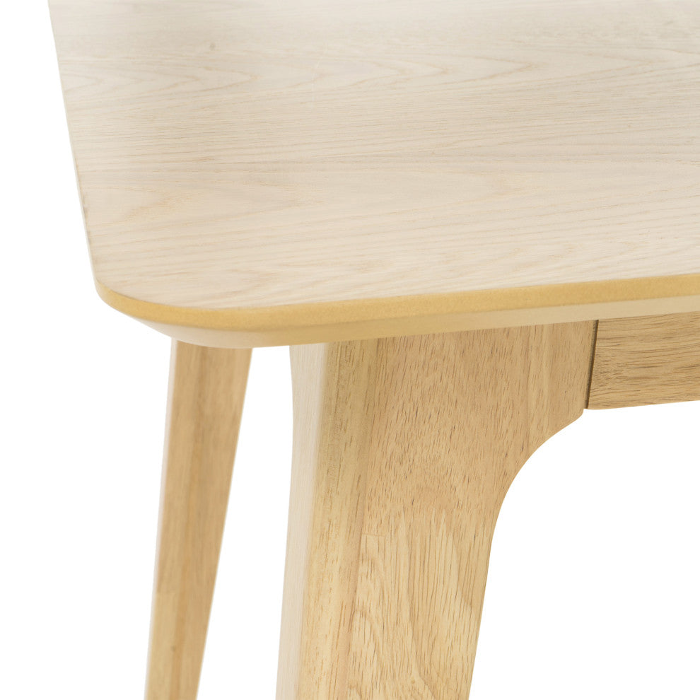 GDF Studio Elsinore Finished Wood Dining Table, Natural Oak