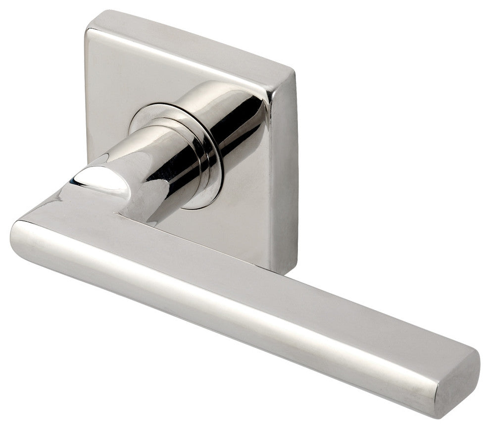 Sunrise Lever, Tubular Privacy, Polished Stainless Steel, 2-3/4" Backset