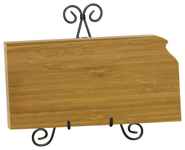 State Shaped Cutting Boards, Black Richlite, Kansas
