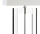 Parish 26" Crystal Table Lamp, Clear and Black
