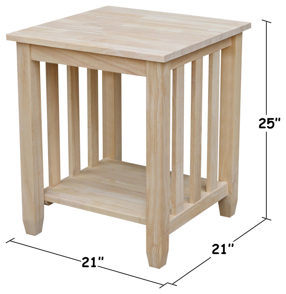 Mission Tall End Table