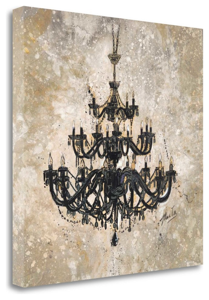 "Onyx Chandelier" By Marta G. Wiley, Giclee Print on Gallery Wrap Canvas