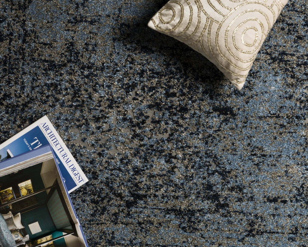 Light Blue / Gray Viera Area Rug by Loloi, 8'-11" x 12'-5"