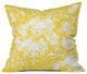 Vy La Bright Breezy Yellow Outdoor Throw Pillow