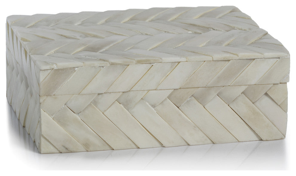 Bengkulu Bone Braided Decorative Box, Medium