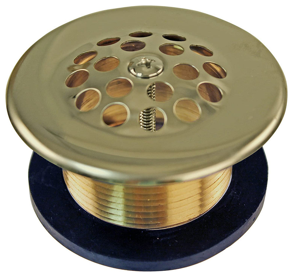 Beehive Grid Bath Waste - 22" Make-Up, 17 Ga. Tubing In Oil Rubbed Bronze, Polished Brass