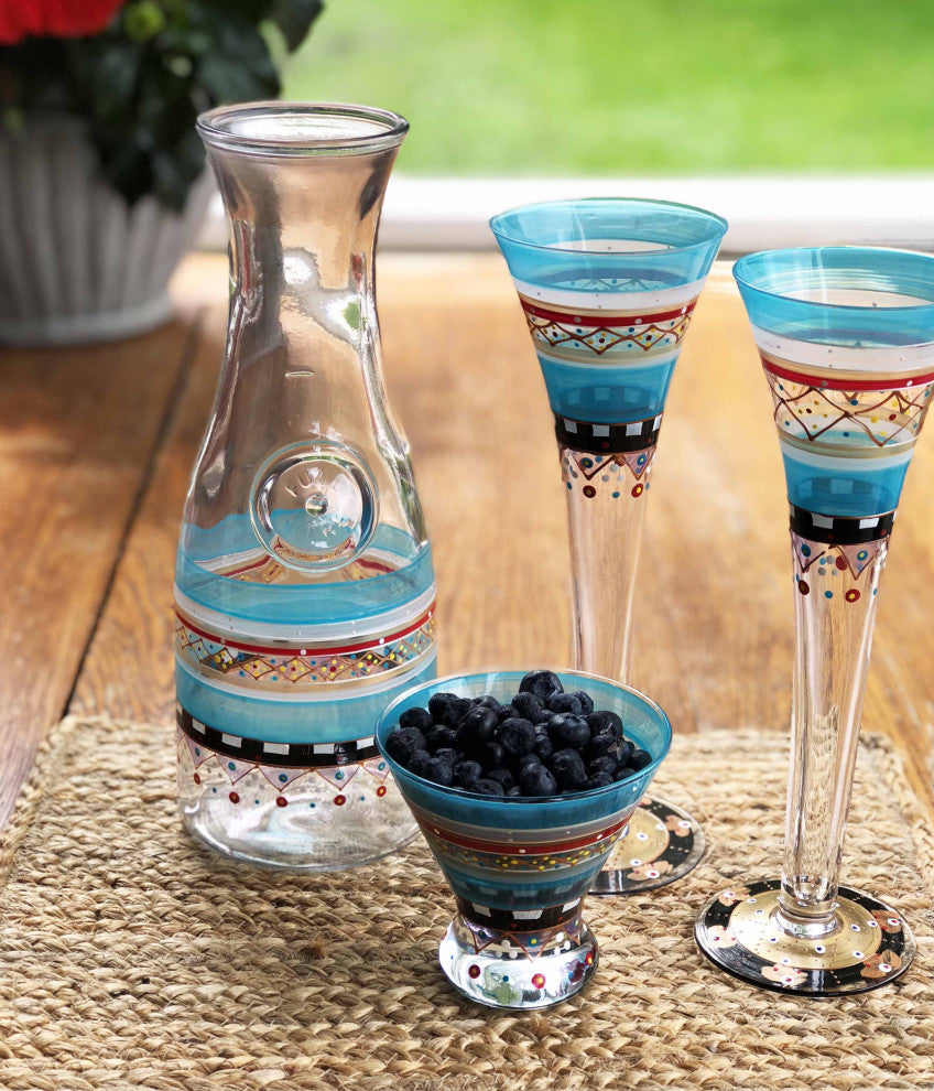 Mosaic Carnival Cosmos Glasses, Set of 2