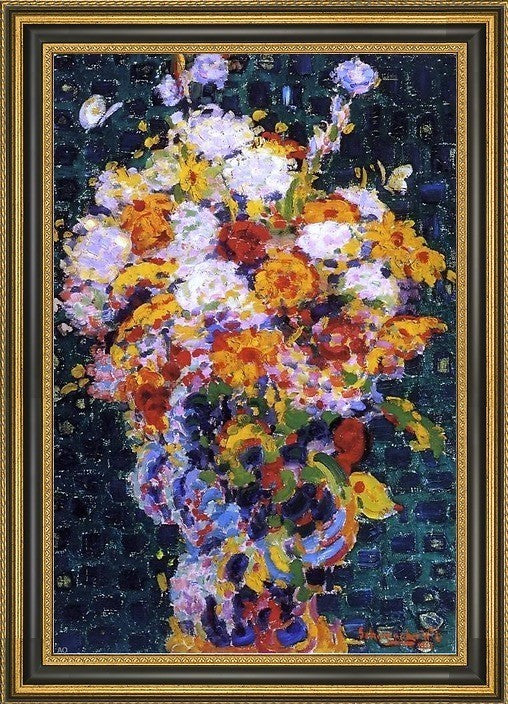 William Emile Schumacher Butterflies  Framed Premium Canvas Print, 18"x27"