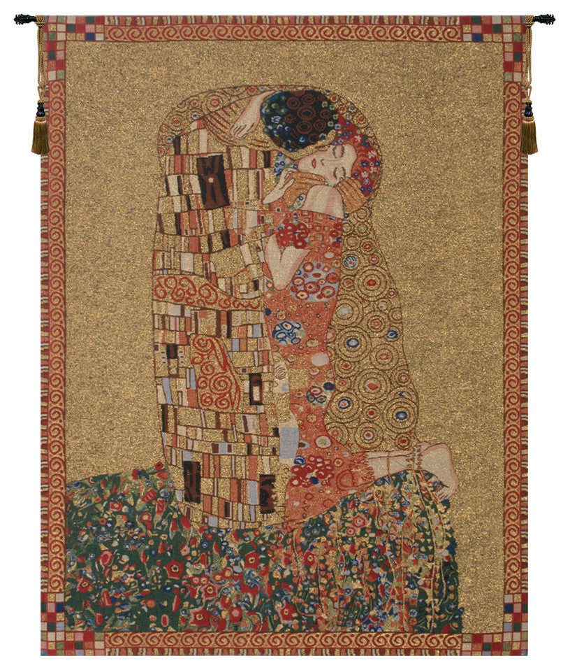 Klimt's Kiss, Wall Tapestry, 33"x23"