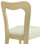 GDF Studio Modern Open Back Dining Chair, Set of 2, Light Ash/Beige
