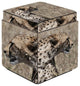 "Cheetah 17" Ottoman, 5-Sided With Storage, Square