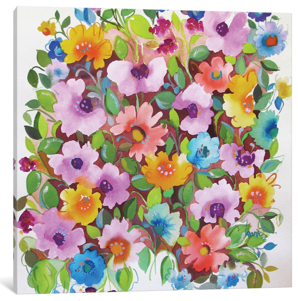 "Summer Violets" by Kim Parker, 12x12x1.5