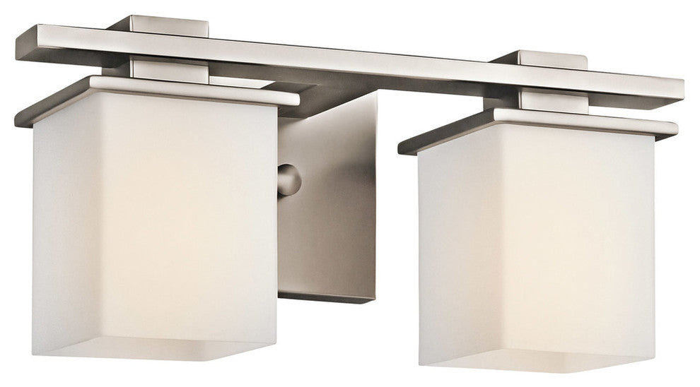 Transitional Tully Wall Mt Bath 2 Arm, Antique Pewter